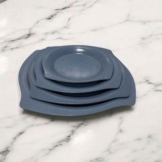 Đĩa Vuông nhựa melamine màu đá xanh - Trường An VN