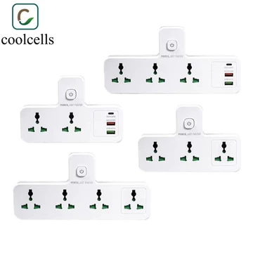 Coolcells AC Ổ cắm điện, EU UK US Cắm Ổ cắm mở rộng đa năng, Nhà thông minh Loại phích cắm đa năng loại C Ổ cắm đa năng cắm không dây Ổ cắm điện Văn phòng tại nhà