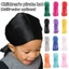 KANGN 2 Cái Co Giãn Headwrap, Giả Lụa Durag Mũ Cướp Biển, Mũ Pre-Tied Cướp Biển Đuôi Dài Cho Bé Turban Hijab Trẻ Em