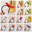 JUNYUE88US Vòng buộc tóc thực phẩm mô phỏng, Băng đô khoai tây cà chua, Mũ tiêu thời trang Mũ tóc rau chuối Trẻ em