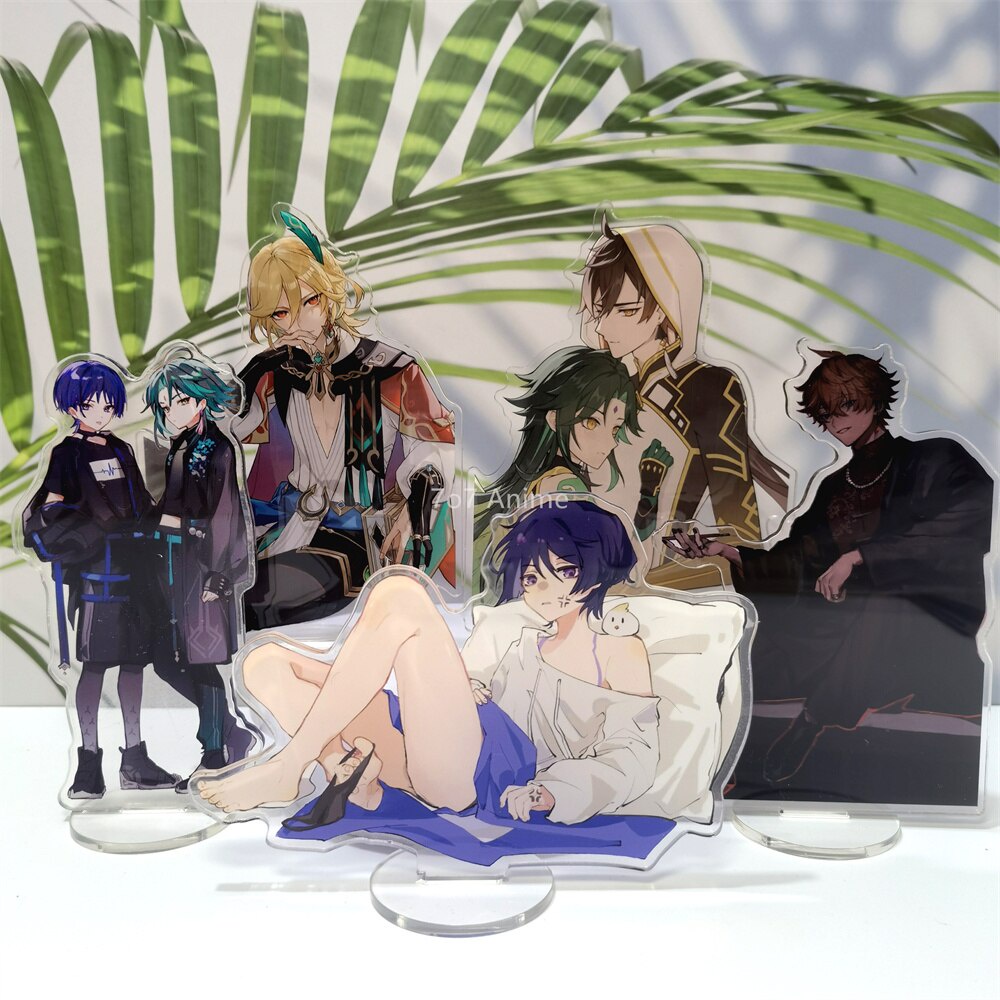 Mô hình Standee Anime Game Geshin Impact Figures Zhongli Xiao Wanderer ...