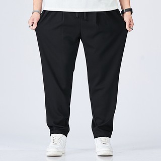 Quần joggers Đen Dáng Rộng Nhanh Khô Họa Tiết Rằn Ri Cỡ Lớn 10xl Cho Nam