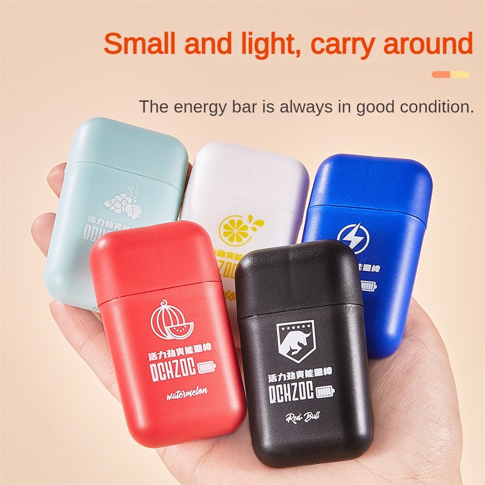 Ảnh EELHOE Qchzoc Ống hít mũi Bạc hà Nho Dưa hấu chanh Red Bull Thanh làm mới đa hương vị, năng lượng sảng khoái 2