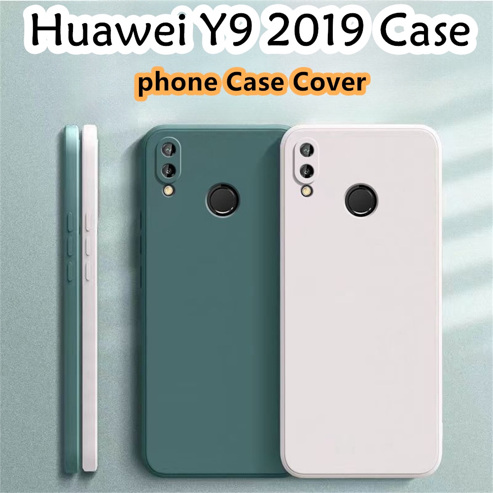 [Ngôi sao tương lai] Dành cho Huawei Y9 2019 Ốp lưng silicon nguyên khối Vỏ điện thoại màu trơn cổ điển Vỏ chống bẩn