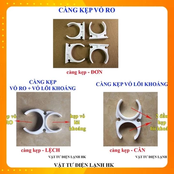 Càng cua máy lọc nước, kẹp đơn giữ cố định vỏ cốc màng RO và lõi khoáng máy lọc nước Xịn