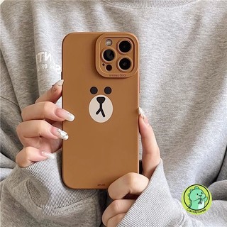 Ốp Lưng Cho Xiaomi 15 15S 14T 14 13 12s 13T 12T 12 12x 11T Mi 11 10 Ultra 11i 11X 10S 10T CC9 9 8 Pro SE Lite 6 6X 4G Vỏ Hoạt Hình Dễ Thương Gấu Nâu Mềm Bảo Vệ Camera Điện Thoại Ốp lưng