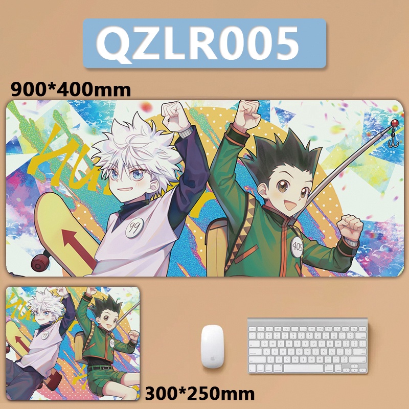 Hunter x Hunter Gon Killua Kurapik Hisoka Leorio Chrollo Phantom Troupe XXL Lớn Mousepad Bàn Phím Miếng Lót Chuột Miếng Lót