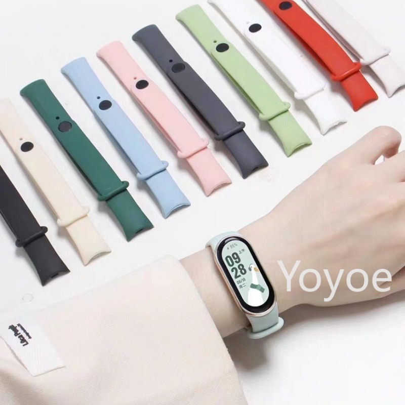 Dành Cho Xiaomi Mi Band 10 9 8 NFC TPU Dây Đeo Silicon Nhiều Màu WatchBand 9 Dây Thay Thế 9 Vòng Tay Thông Minh Phụ Kiện