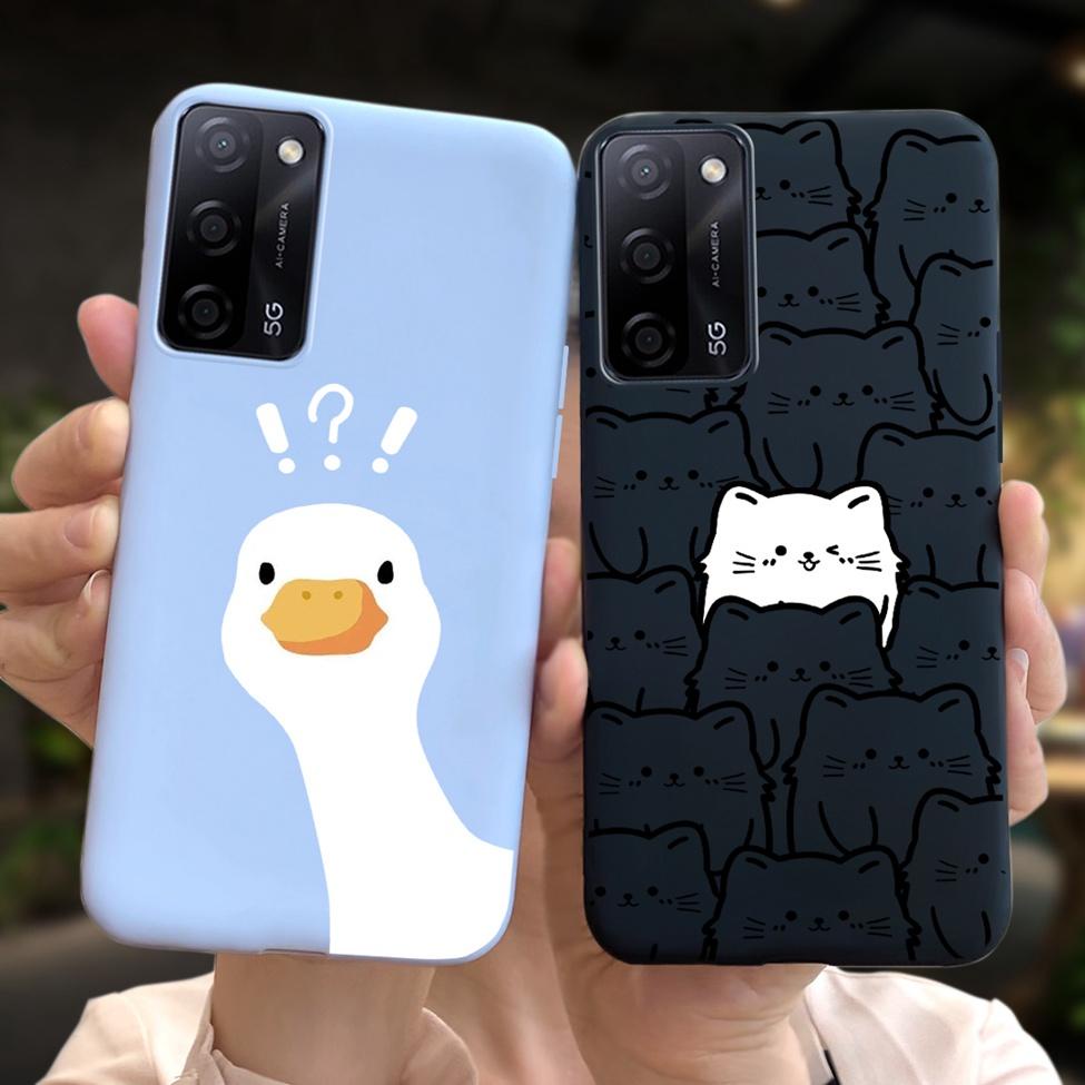 Ốp lưng Oppo A55 5G PEMM00 Thẩm Mỹ Hoạt Hình Dễ Thương Hoa Mèo Chống Sốc Ốp lưng Oppo A55 Ốp Lưng PEMM20 PEMT00 PEMT20