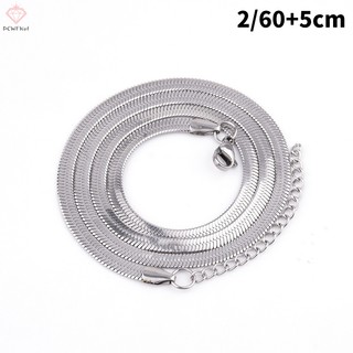 [pcwfkef] Dây Chuyền Bằng Thép Titan Nhẹ Đơn Giản Phong Cách hip hop Âu Mỹ Không Lưỡi Xương Rắn Mới