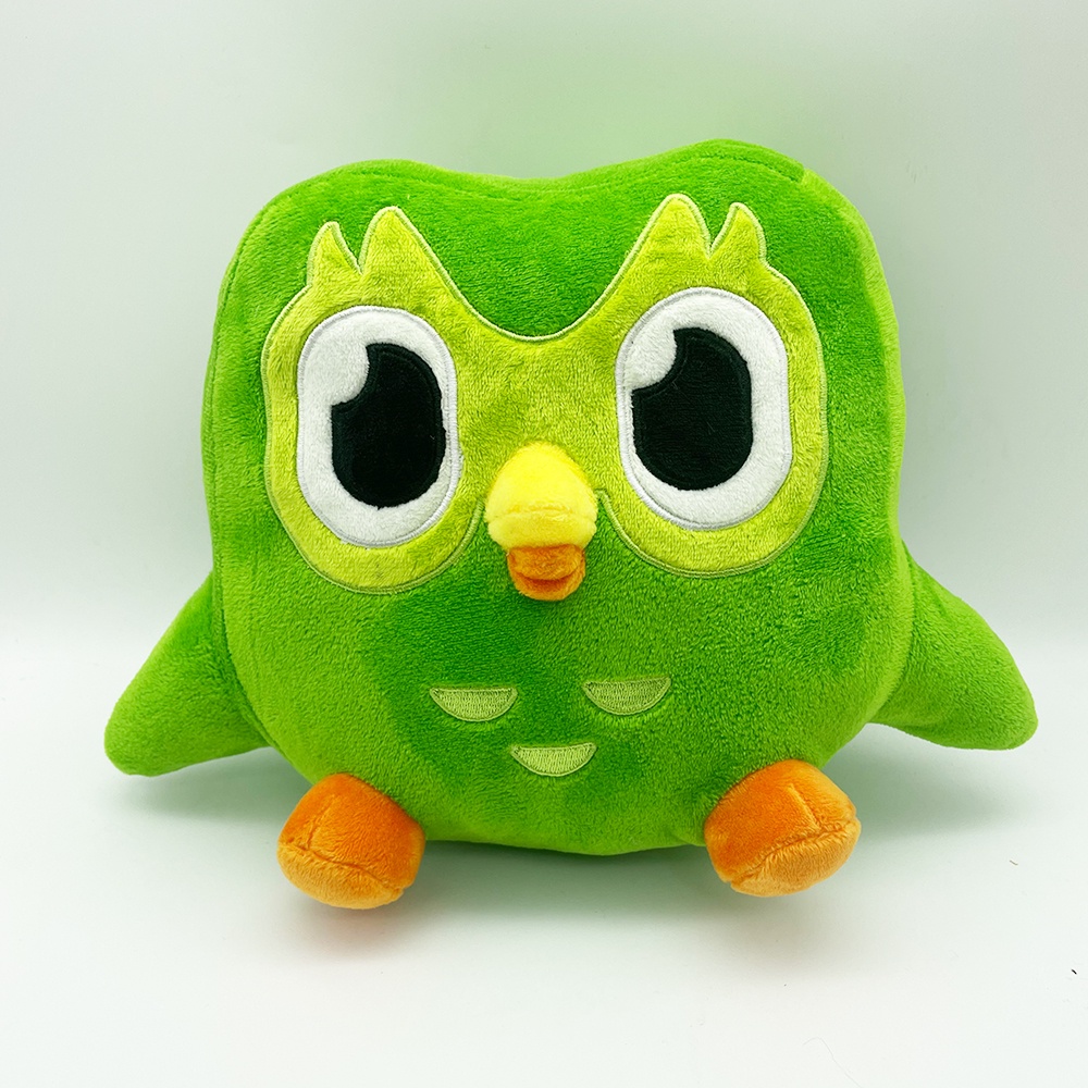 Rytanda Duolingo Gấu bông Duolingo plush toy thú nhồi bông hình cú Duo phiên bản kỉ niệm Mũ Nhồi Bông Hình Cú Mèo Dễ Thương Cho Bé