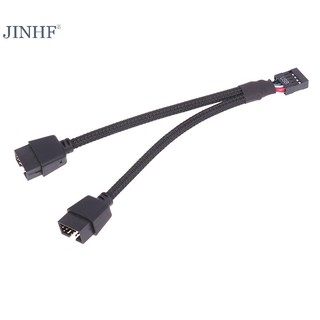 1 Dây Cáp Nối Dài Âm Thanh Cổng usb 9 pin 1 female Sang 2 male y Cho pc diy 15cm