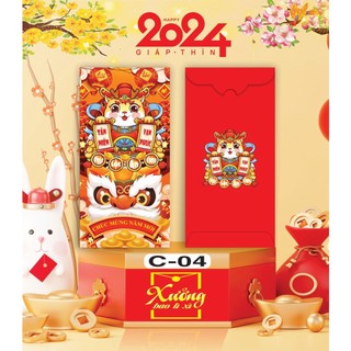 100 BAO LÌ XÌ ĐỦ MẪU - Bộ Rồng May Mắn 2024 bao lì xì tết (01-10)