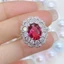 ♥ Hàng Mới Về Mới Nhẫn tourmaline Đính Đá Nhiều Màu Sắc