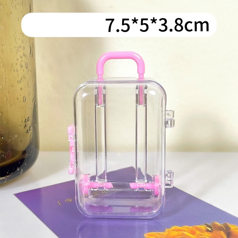 Tốt Nhỏ Thân Xe Vali Cho Búp Bê Quần Áo Phụ Kiện 18Inch Búp Bê Bé Gái Đồ Chơi Thu Nhỏ Nhà Búp Bê Trang Trí Con Lăn Mini Tr
