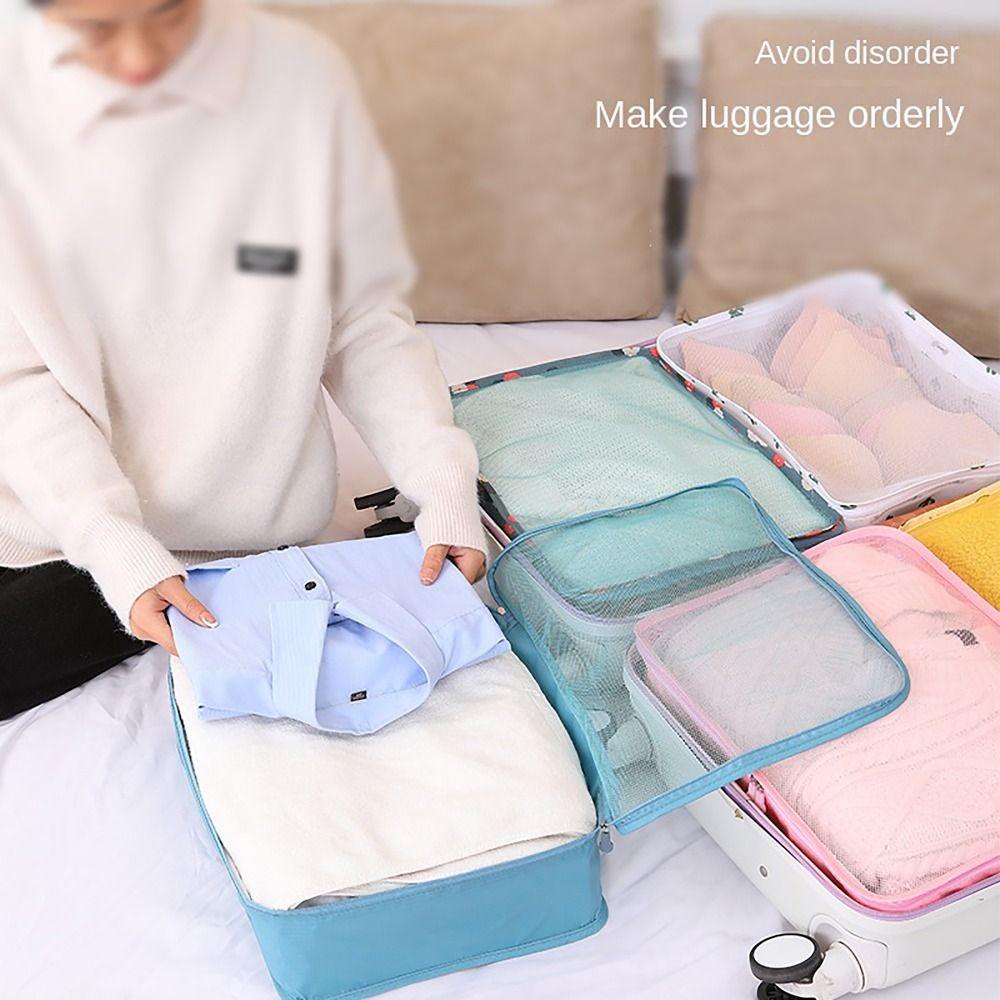 JKDESIGN Phân loại quần áo bên trong, Giày đóng gói quần áo Túi đựng đồ du lịch gọn gàng, Lưới thoáng khí Tủ quần áo Vali Túi ngoài trời
