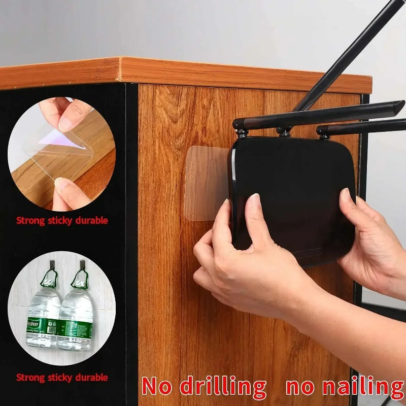 Hộp 10 Băng Keo Hai Mặt nano Trong Suốt Siêu Dính Chống Thấm Nước Đa Năng Có Thể Giặt Sạch