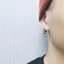 OXXGGKAO Punk Hình Học Bông Tai Gothic Bông Tai Đôi Vòng Bông Tai Halloween Bông Tai Hàng Ngày Đeo Bông Tai Cho Nam