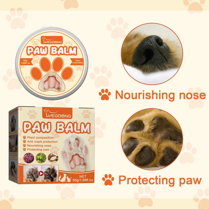 Kem Dưỡng Ẩm Chăm Sóc Chân Đệm Cho Chó Mèo Dạng Sáp Dưỡng Ổ Khô Nứt Nẻ 50g