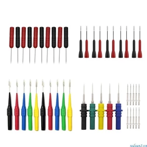 Bộ 2 10 Đầu Dò Thử Điện 0 7mm 2 Đầu Kim Cách Nhiệt redsun2