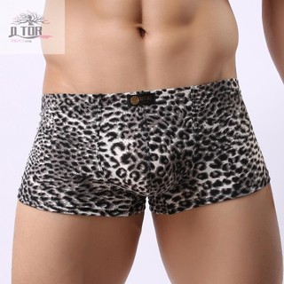 Quần short Boxer in họa tiết da báo chất lượng cao dành cho nam Quần lót thoáng khí Size M 2XL