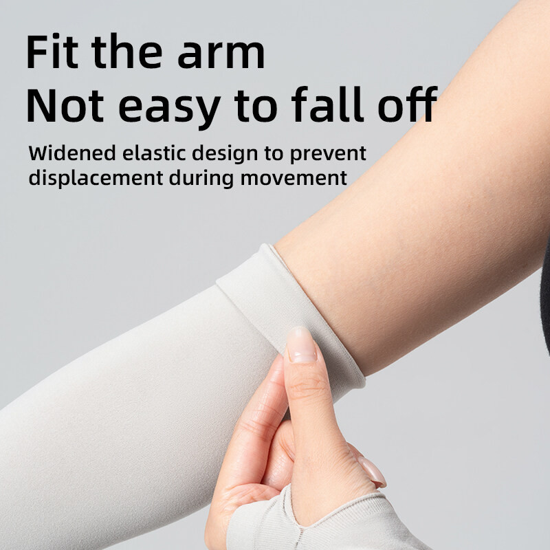 Rockbros Ice Arm Tay áo Chống tia cực tím Bảo vệ thoáng khí Co giãn Làm mát chặt chẽ Ice Silk Tay áo Thiết bị cưỡi ngựa thể thao Otudoor