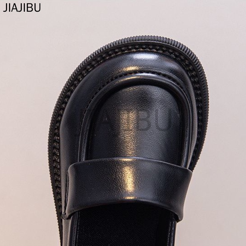Giày Trẻ Em Từ 3-12 Tuổi Korean Girl Platform Mary Jane Shoes Non-slip Soft-soled Peas Shoes Cute Girls Small Leather Shoes Fashion Kids Shoes Children's Doll Shoes Giày Đồng Phục Học Sinh Tiểu Học Giày Khiêu Vũ Bé Gái Giày Đi Học Giày Đế Bệt Trẻ Em