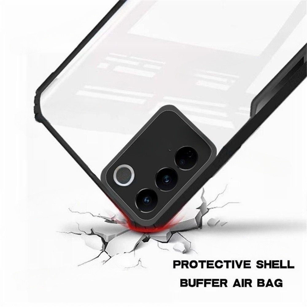 Dành Cho Vivo V29 Pro V 29 V2 9 Ốp Lưng TPU Trong Suốt Acrylic Ốp Lưng Điện Thoại Giáp Chống Sốc Trong Suốt