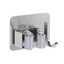 Móc kẹp chổi inox có móc treo cao cấp 8.5x6.5cm