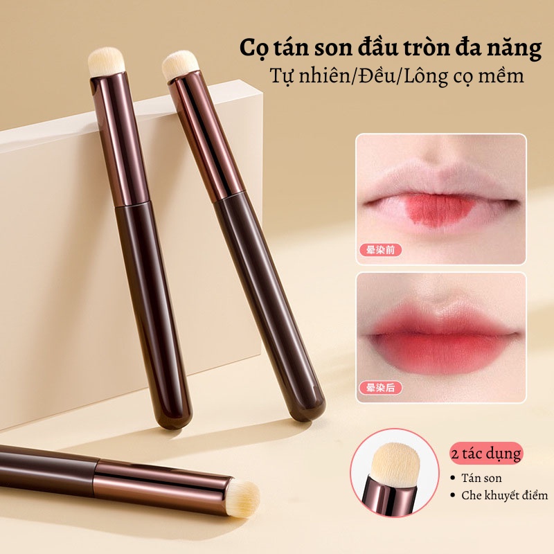 Cọ Tán Son Cực Mịn, Tán Cực Đều, Cọ Trang Điểm, Cọ Tán Phấn Makeup Đầu Tròn Đa Năng