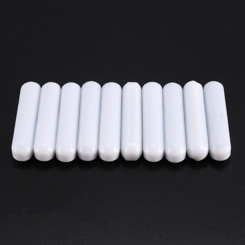 10 Miếng PTFE Máy Khuấy Từ Tính Trộn Thanh Khuấy Phòng Thí Nghiệm Thanh Khuấy Nam Châm Thanh Khuấy Từ Tính (8X40mm)
