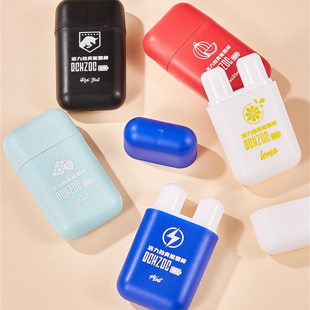 Ảnh EELHOE Qchzoc Ống hít mũi Bạc hà Nho Dưa hấu chanh Red Bull Thanh làm mới đa hương vị, năng lượng sảng khoái 1