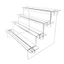 GIÁ RẺ 1 Bộ Giá Để Đồ, Giá Để Màn Hình Máy Tính Trong Suốt, Giá Đỡ Mô Hình Thang Acrylic Có Thể Điều Chỉnh