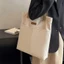 Túi xách CORALTIDE, Túi Tote vải dung tích lớn, Túi đeo vai nữ chỉ khâu thời trang