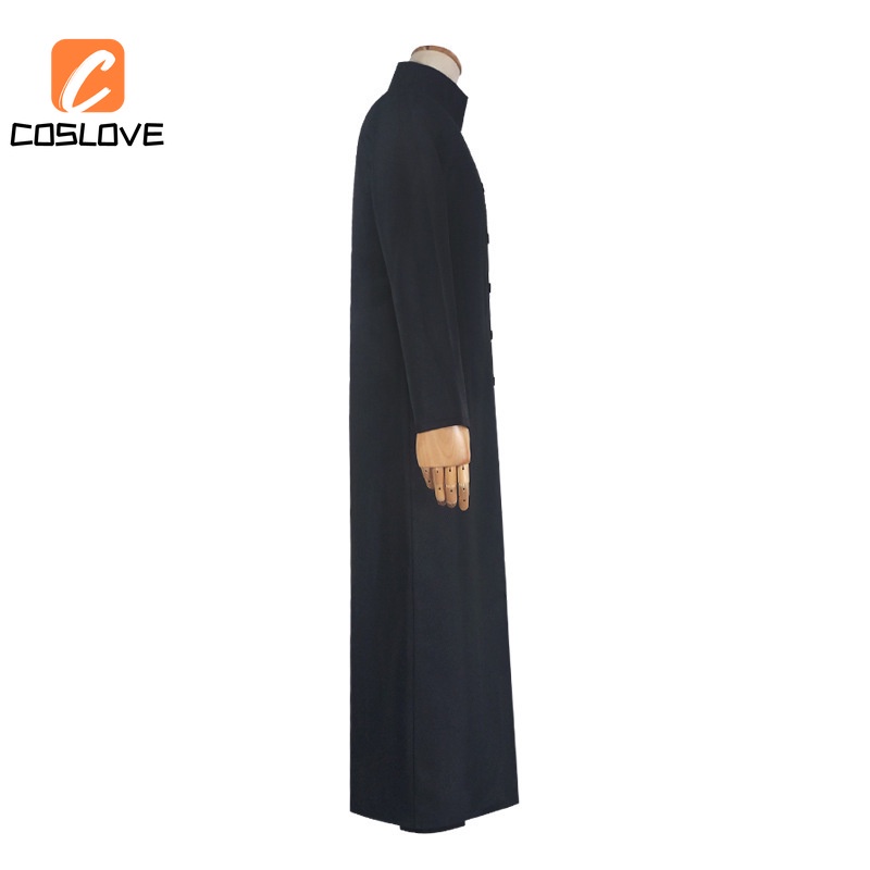 Bộ Áo Choàng Dài Màu Đen Hóa Trang the matrix neo Cho Nam
