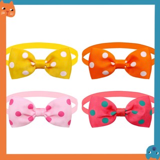 18 Màu Thú Cưng polka Chấm Cổ Thú Cưng Khăn Cho Thú Cưng Ngày Lễ Cà Vạt Mèo Cà Vạt Thú Cưng Cổ Thời Trang Thú Cưng Giáng Sinh Mặc Quần Áo