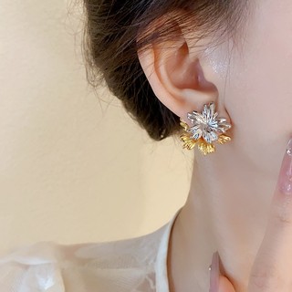Bông Tai Hai Kiểu Dáng Thời Trang Cao Cấp Đính Hoa Phong Cách niche one