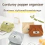 Túi đựng khăn trùm đầu BORAGETE, Ví đựng tiền xu Mini bằng vải nhung, Ví đựng son môi mềm màu trơn thời trang cho bé gái