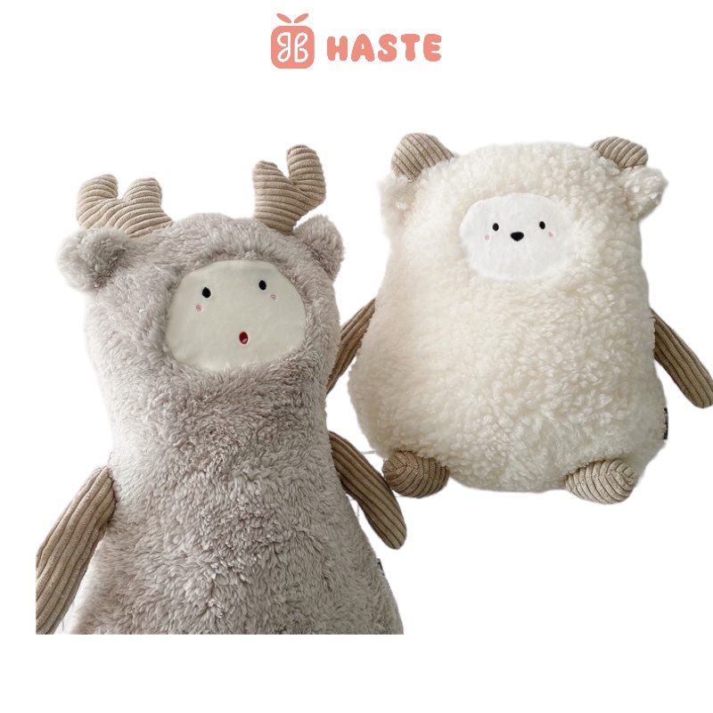 [Có sẵn] Gấu Bông Mặt Ngố Dê Tuyết Gấu Nâu Grizzly Bear teddy Dễ Thương Haste Quà Tặng Độc Đáo