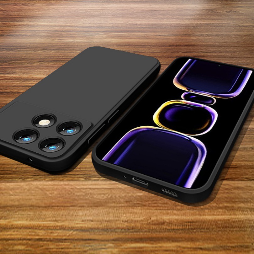 Ốp Điện Thoại tpu Dẻo Vuông Màu Kẹo Ngọt Tươi Tắn Đơn Giản Cho redmi k70 pro k70e 13c 12c k60 ultra