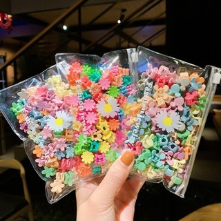 Túi 50 Kẹp Tóc Càng Cua Mini Nhiều Màu Cho Bé Gái