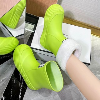 Giày đi mưa Giày Bốt Mềm Nhẹ Chống Trượt Chống Thấm Nước Thoải Mái Phong Cách Hàn Quốc Hợp Thời Trang Cho Nữ