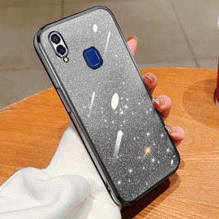 Ốp lưng Vivo y85 v9 y89 1723 1726 1727 V9 Youth 1851 V1730EA Vỏ bột lấp lánh gradient đầy màu sắc mạ điện Vỏ mềm trong suốt chống rơi vỏ điện thoại
