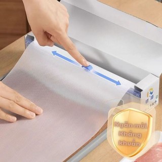 Cuộn Lót Thớt Kháng Khuẩn ECO Dùng Một Lần Dài 300cm, Tấm Lót Thớt Dùng Một Lần Chống Trơn Trượt
