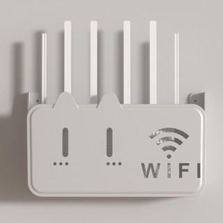 Wifi Router Giá Để Đồ Treo Tường Acrylic Lưng Dính Router Giá Đỡ Tiết Kiệm Không Gian Hộp Cáp Kệ shopidaevn