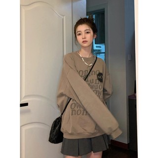 Áo nỉ cổ tròn Thiết kế theo phong cách retro