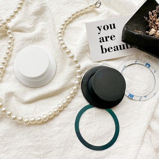 Giá Đỡ Điện Thoại Dạng Nhẫn Đeo Ngón Tay Từ Tính Màu Trơn Tiện Dụng