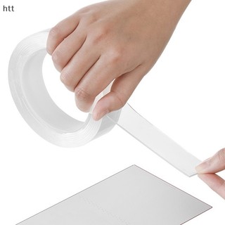 Mới 1 / 2 / 3 / 5M Băng keo hai mặt trong suốt có thể tái sử dụng Băng dính chống thấm nước đang giảm giá