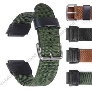 Dây đeo đồng hồ Nylon thể thao 18mm cho AE-1200WH MRW-200 SGW-300 AQ-S810W Nam Nữ Xanh Đen Nâu Vòng Tay Phong Cách Quân Sự Phụ Kiện Đồng Hồ