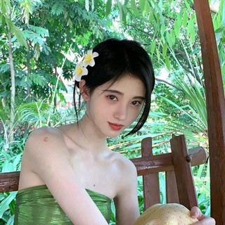 Kẹp Tóc Hình Hoa Cà Tím Nhỏ Xinh Thời Trang Đi Biển Mới